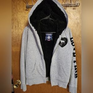 Fur zip up PINK hoodie